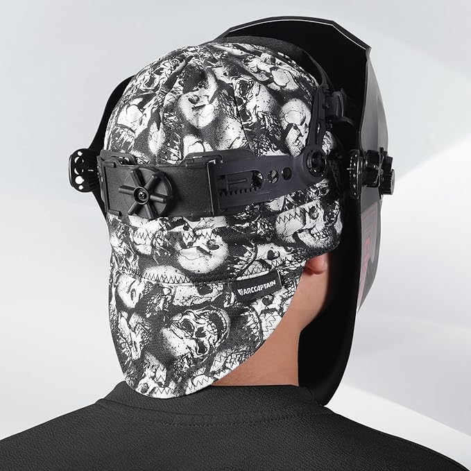 ARCCAPTAIN Reversible Welding Cap, 8 Panel Protective Cap, 10 oz Fireproof Cotton Comforts for Safety and Protection While Welding to Men Women, 8