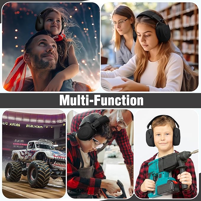 WORKPRO Noise Cancelling Headphones for Kids, NRR 25dB Kids Ear Protection, Autism Noise Reduction Ear Muffs