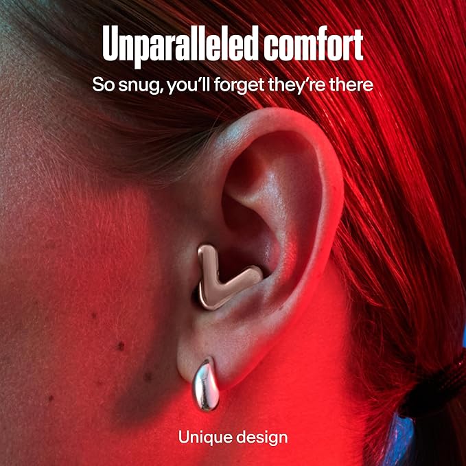 Alpine Tune Earplugs, Concert Ear Plugs for Noise Reduction, High Fidelity Music Quality, 19dB Hearing Protection with Crystal Clear Sound, Incl. 4 Sizes, Parties, Raves, Festivals & Clubs, Rose Gold