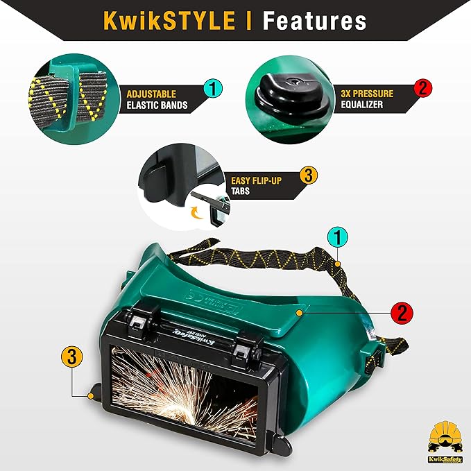 KwikSafety - Charlotte, NC - EAGLE EYES, HAMMERHEAD, OWL Welding Goggles [ANTI-FOGGING ANTI-SCRATCH] ANSI Tested OSHA