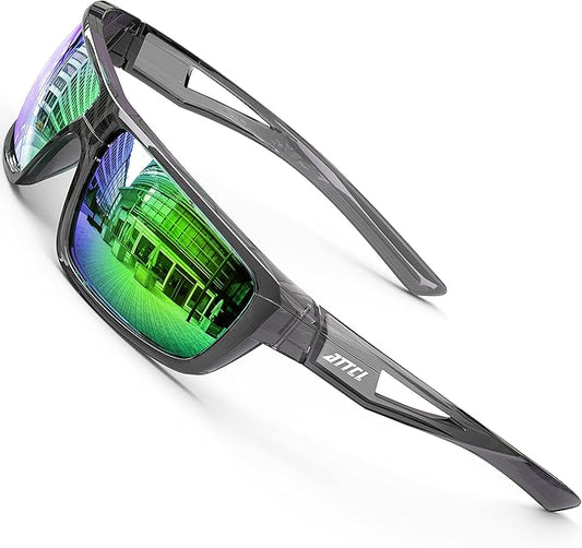 ATTCL Sports Polarized Sunglasses For Men Cycling Driving Fishing 100% UV Protection