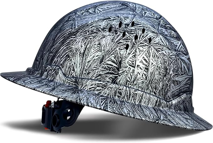 SBD-G1C Construction Full Brim Safety Helmet HDPE Hard Hat Vented Hardhats Sunshade Carbon Fiber Pattern Industrial Work Certified ANSI/ISEA Z89.1