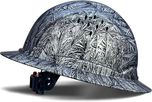 SBD-G1C Construction Full Brim Safety Helmet HDPE Hard Hat Vented Hardhats Sunshade Carbon Fiber Pattern Industrial Work Certified ANSI/ISEA Z89.1