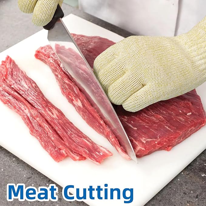 Schwer SlicePro ANSI A9 Cut Resistant Gloves PR1501, Food Grade Reliable Cutting Glove, Mandoline Glove for Kitchen Meat Cutting(150 Pairs, M)