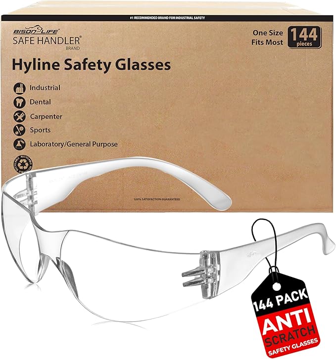 Hyline Anti-Fog Color Safety Glasses Variety, Impact Resistant, Polycarbonate, Anti-Scratch