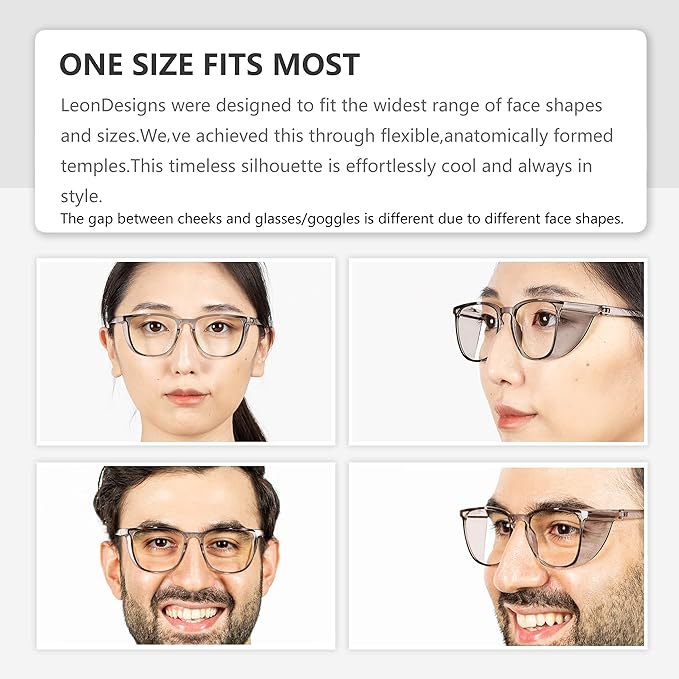 Safety Glasses Anti-Fog Goggles Z87.1 Blue Light Blocking Anti-Dust UV Protection Glasses For Men Women (Square black1)