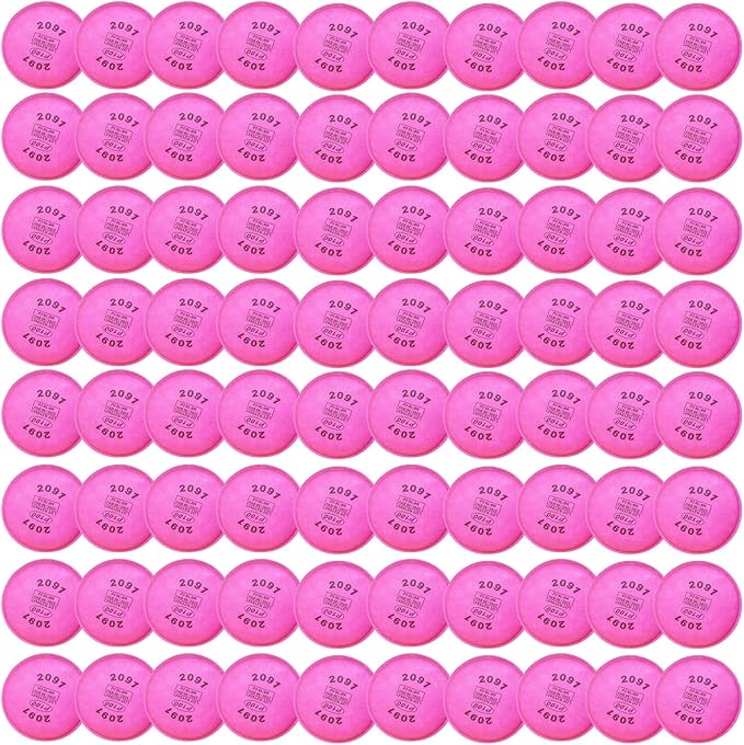 80PCS 2091 P100 Particulate Filter Compatible with 2091，Installed on P100 Filter Retainer Replacement for 6000 6200 6800 7000 FF-4 for Against Dust Welding Painting, Sanding, Woodworking