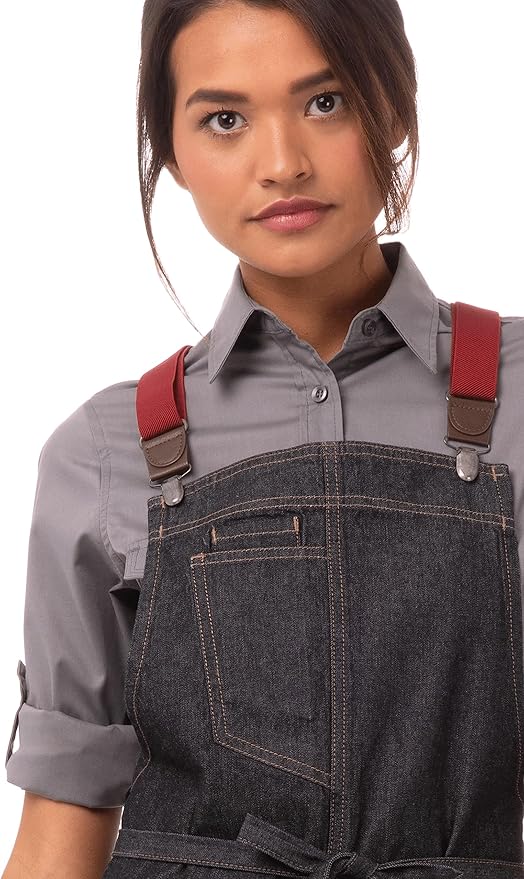 Chef Works Unisex Berkeley Short Bib Apron