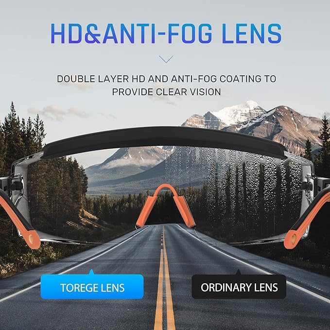 Anti Fog Safety Glasses Safety Goggles Over Glasses Protective Glasses with Anti Scratch Lenses Adjustable
