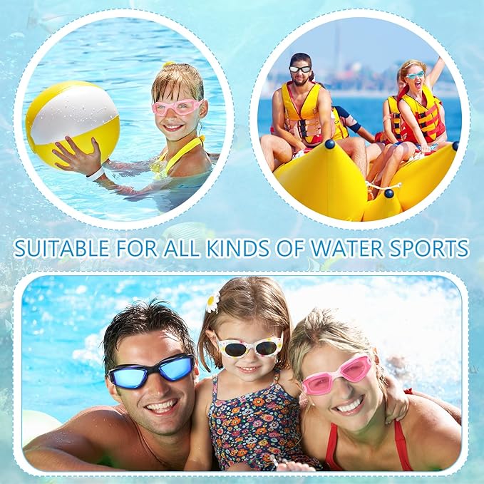 Xuhal 12 Pack Swim Goggles for Adult Anti Fog Swimming Glasses Leak Proof Swim with 12 Waterproof Nose Clips