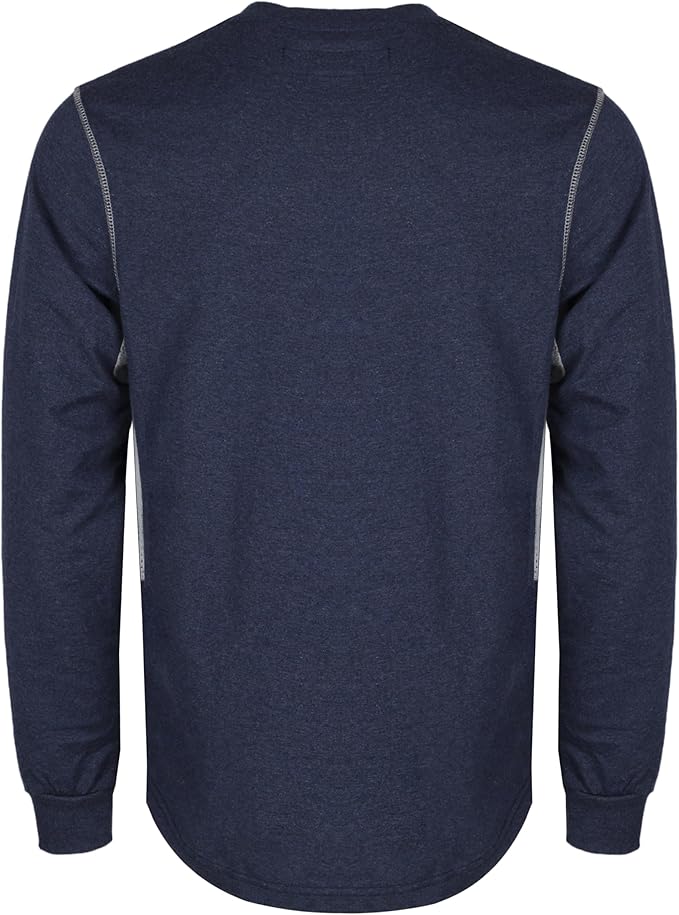 TICOMELA FR Shirts for Men 6oz Flame Retardant Mesh Breathable T-Shirt NFPA2112 Fire Retardant Henley Shirts