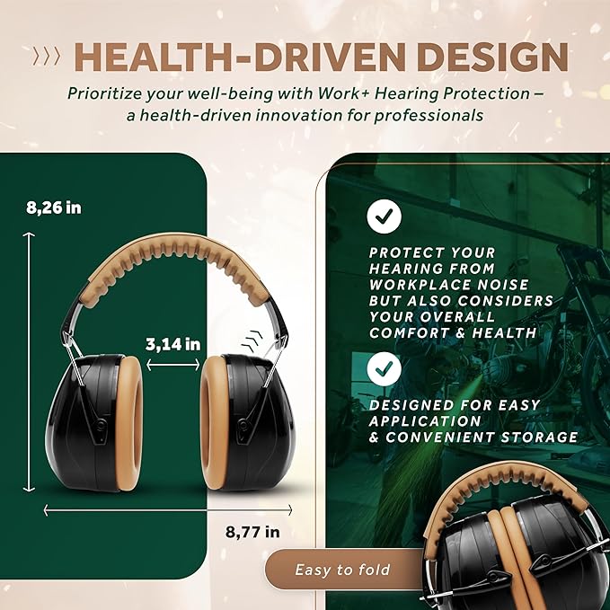 Schallwerk ® Work+ Hearing Protection Ear Muff - ear protection for noise reduction - shooting range ear protection