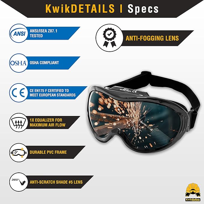 KwikSafety - Charlotte, NC - PIT VIPER Welding Goggles Brazing Flame Cutting Eye Protection