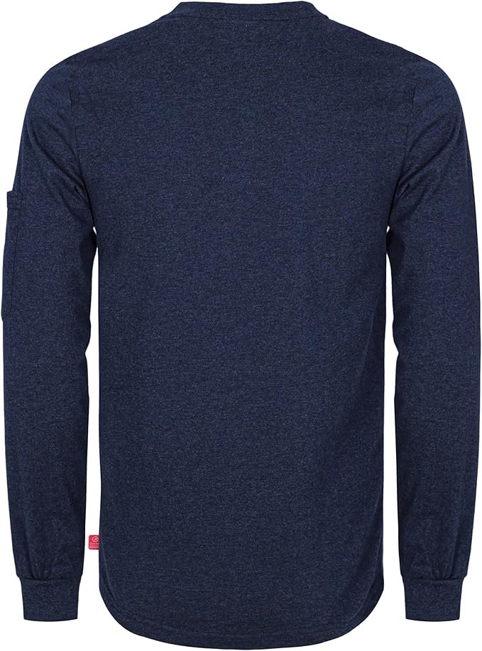 TICOMELA FR Shirts for Men Heather Series 6oz Flame Resistant T Shirt NFPA2112 CAT2 Fire Retardant Henley Shirts