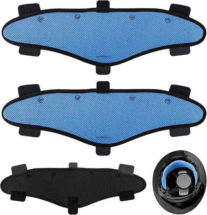 Hard Hat Sweatbands, Sweat Band for Safety Helmet, Washable Hard Hat Cooling Liner Accessories, Suspension Replacement for Hard Hats, Reusable Headband, Blue, 3 PCS