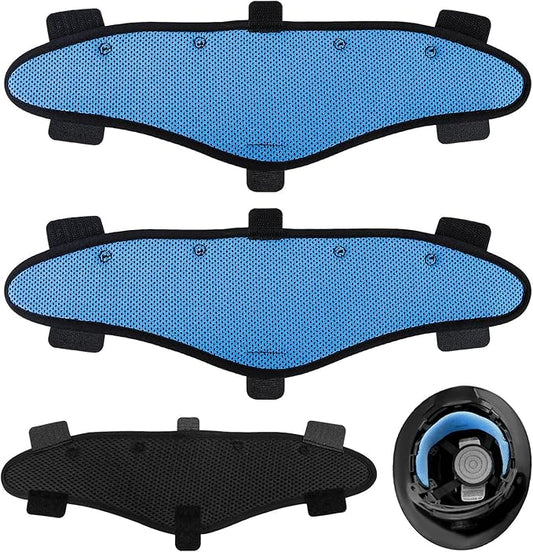 Hard Hat Sweatbands, Sweat Band for Safety Helmet, Washable Hard Hat Cooling Liner Accessories, Suspension Replacement for Hard Hats, Reusable Headband, Blue, 3 PCS
