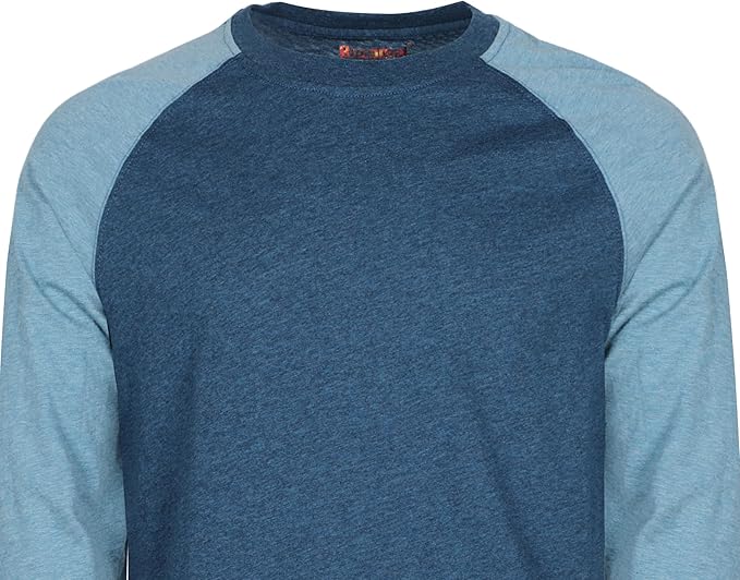 BOCOMAL FR Shirts Two-Tone Crew for Summer 4oz EX Lightweight Flame Resistant Long Sleeve Work T-Shirt Base Layer