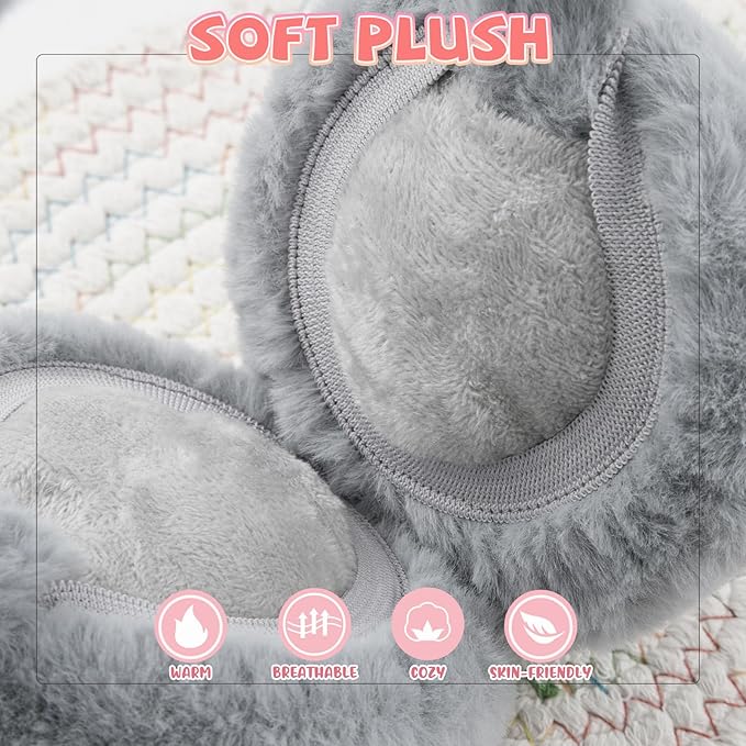 XIAOHAWANG Winter Earmuffs for Kids Girl Warm Ear Muffs Baby Boy Plush Padded Ear Warmer