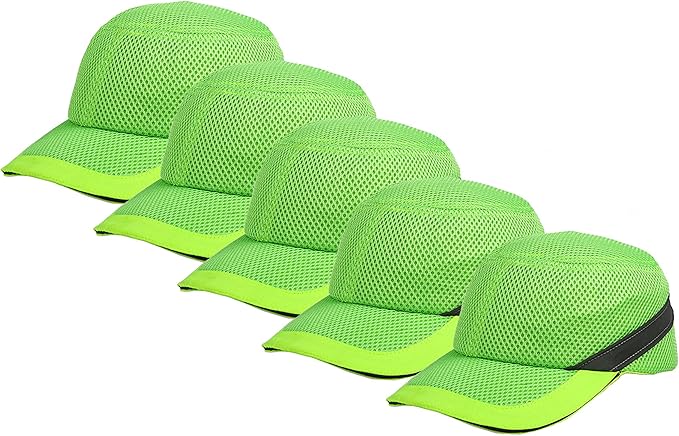 Zojo Baseball Bump Cap Hard Hat Helmet,5PCS Reflective Breathable Lightweight Safety Cap for Men and Women