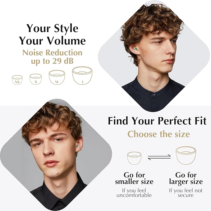 Soft Ear Plugs for Sleeping,Reusable Ear Plugs for Noise Reduction