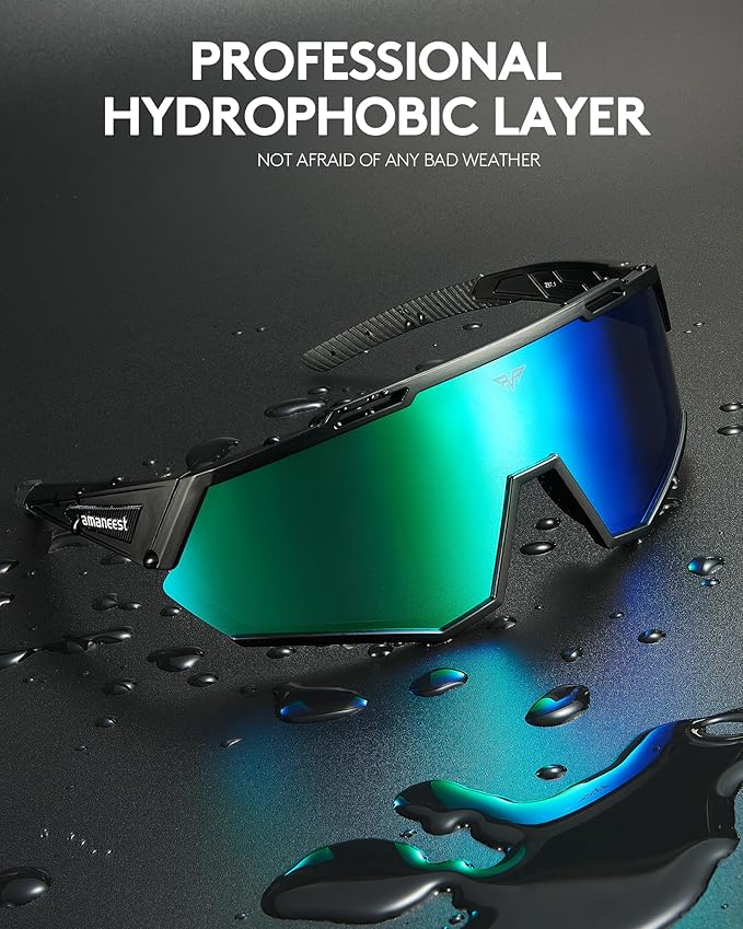 Sunglasses UV Protection Cycling Sunglasses for Men and Women,Impact Resistance Z87.1 for Construction