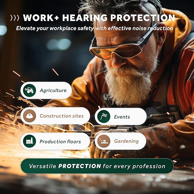 Schallwerk ® Work+ Hearing Protection Ear Muff - ear protection for noise reduction - shooting range ear protection