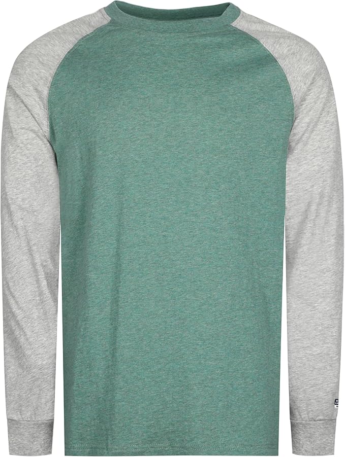 BOCOMAL FR Shirts Two-Tone Crew for Summer 4oz EX Lightweight Flame Resistant Long Sleeve Work T-Shirt Base Layer