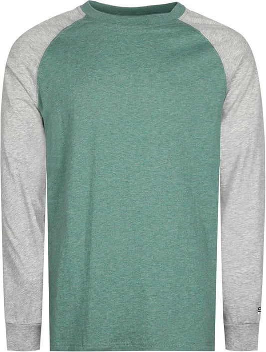 BOCOMAL FR Shirts Two-Tone Crew for Summer 4oz EX Lightweight Flame Resistant Long Sleeve Work T-Shirt Base Layer