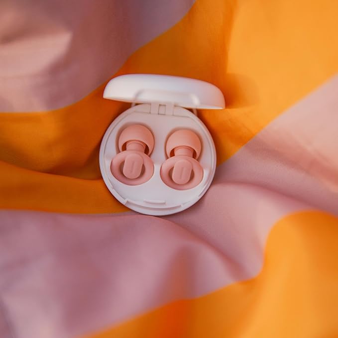 – Reusable Noise-Reducing Earplugs for Sleep, Focus, Work, Travel, Parenting & Sensory Relief | 21dB Hearing Protection (Pink, Extra Small, Small, Medium, Large)