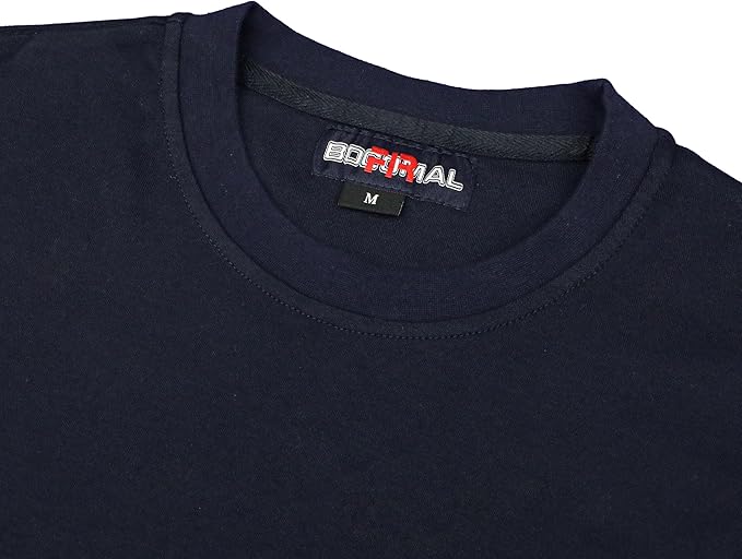 BOCOMAL FR Shirts Crewneck 7oz Midweight Flame Resistant Clothing NFPA2112 CAT2 Men's Fire Retardant Work Shirt