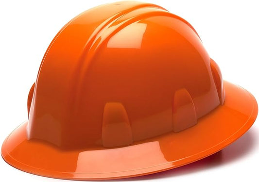 Pyramex SL Series Full Brim Hard Hat 4-Point Ratchet Suspension