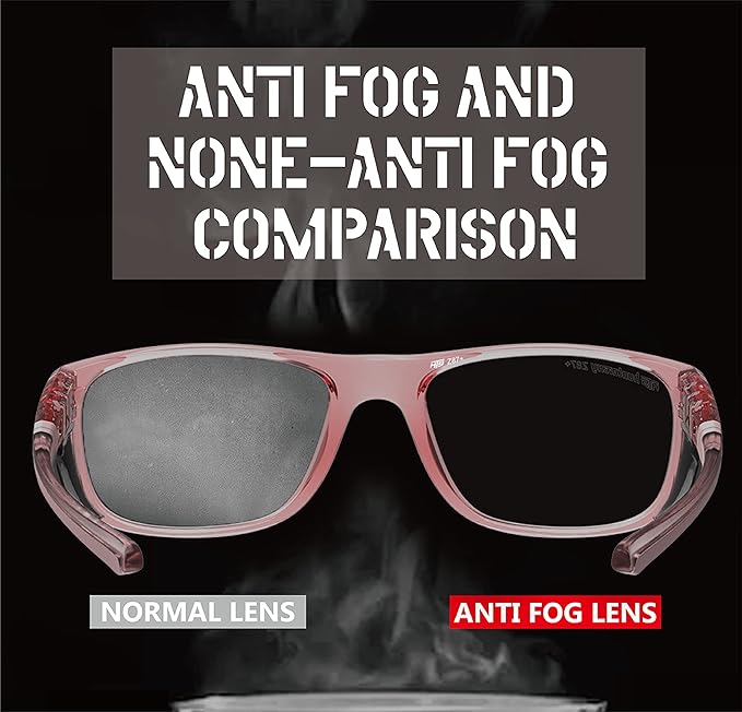 HTS TR90NZZ Safety Glasses Small Size with Side Shields ANSI Z87 Optical Eyeglass prescription Frame Scratch Fog Resistant