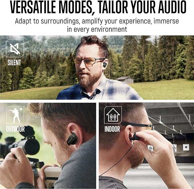 GLORYFIRE Shooting Ear Protection Ear Plugs for Shooting Range Hearing Protection 26dB Noise Reduction