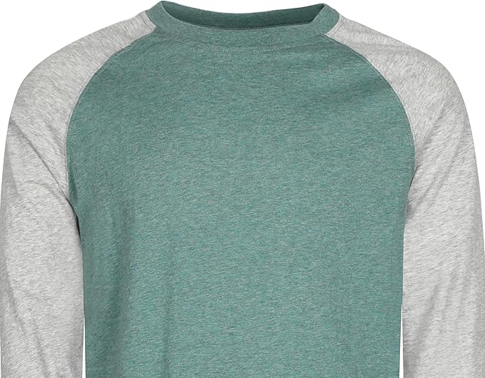 BOCOMAL FR Shirts Two-Tone Crew for Summer 4oz EX Lightweight Flame Resistant Long Sleeve Work T-Shirt Base Layer