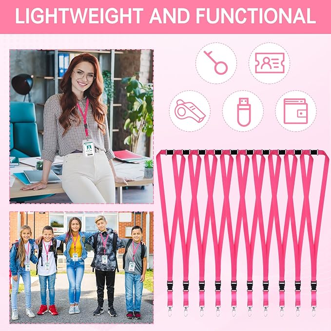 Windyun Break Away Lanyards for ID Badges and Keys Neck Strap with Quick Release Buckle Name Tag Detachable Lanyards