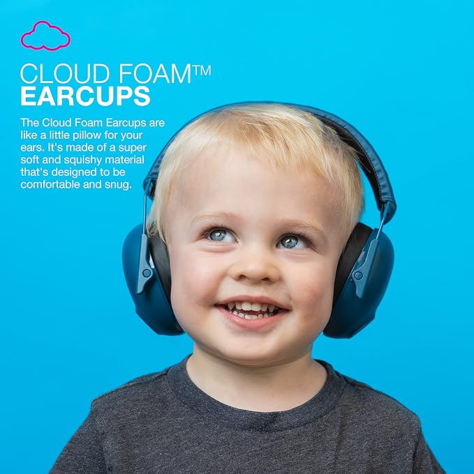 JLab JBuddies Protect Earmuffs, Adjustable Headband for Infants to Teens, Hearing Protection