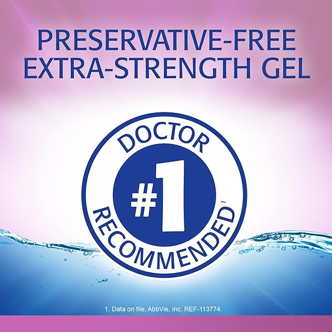 Refresh Celluvisc Lubricant Eye Gel For Dry Eyes, Preservative-Free Drops, 0.01 Fl Oz Single-Use Containers, 30 Count