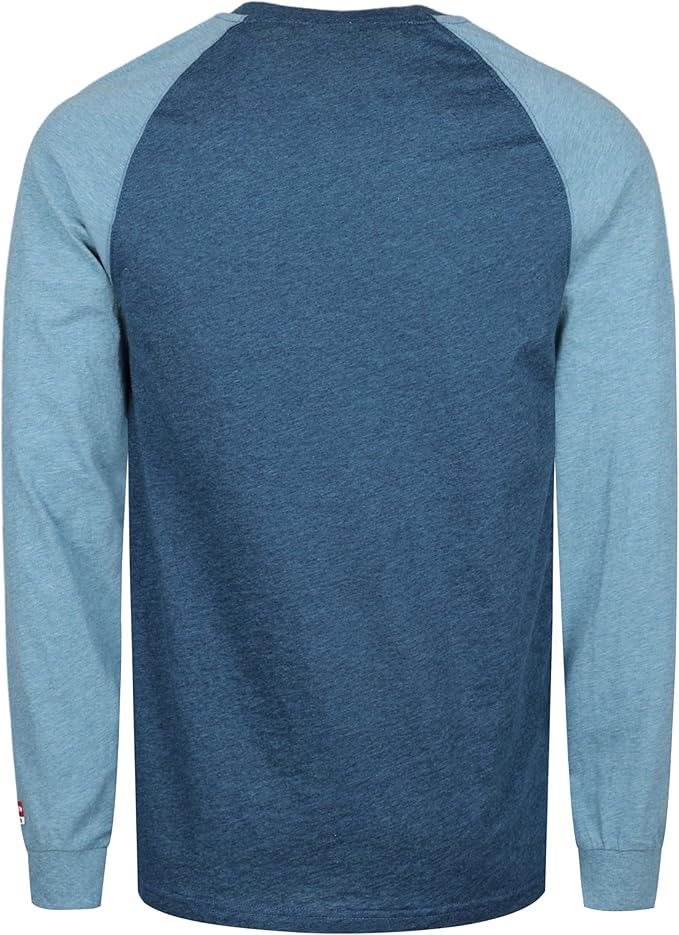 BOCOMAL FR Shirts Two-Tone Crew for Summer 4oz EX Lightweight Flame Resistant Long Sleeve Work T-Shirt Base Layer