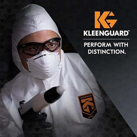 KleenGuard™ V30 Nemesis™ Foam Safety Glasses (65335), Clear Lenses with KleenVision™ Anti-Fog coating, Black Frame, Unisex Eyewear for Men and Women (12 Pairs/Case)