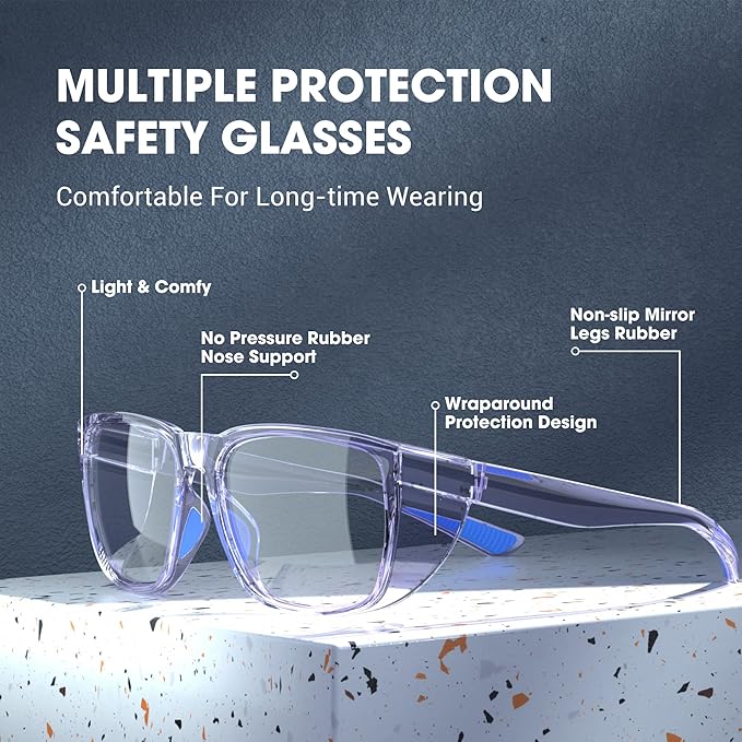 Safety Glasses Anti-Fog Goggles Protective Eyewear Anti Blue Light Protection Glasses For Women And Men