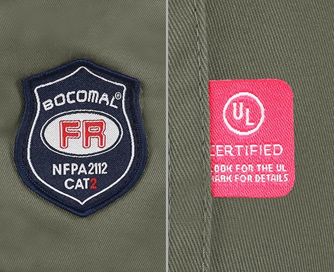BOCOMAL FR Pants for Men Cargo Flame Resistant Pants(2112&CAT2) 100% C 7.5oz Utility Fire Resistant Pants