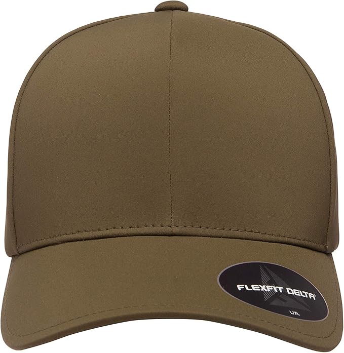 FlexFit Men's One Size Delta Seamless Cap, Maroon, Large-X-Large