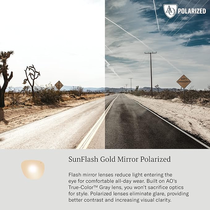AO Americal Optical Original Pilot Glass Lenses Sunglasses | SkyMaster Glass Lenses | Polarized and Non-Polarized Available
