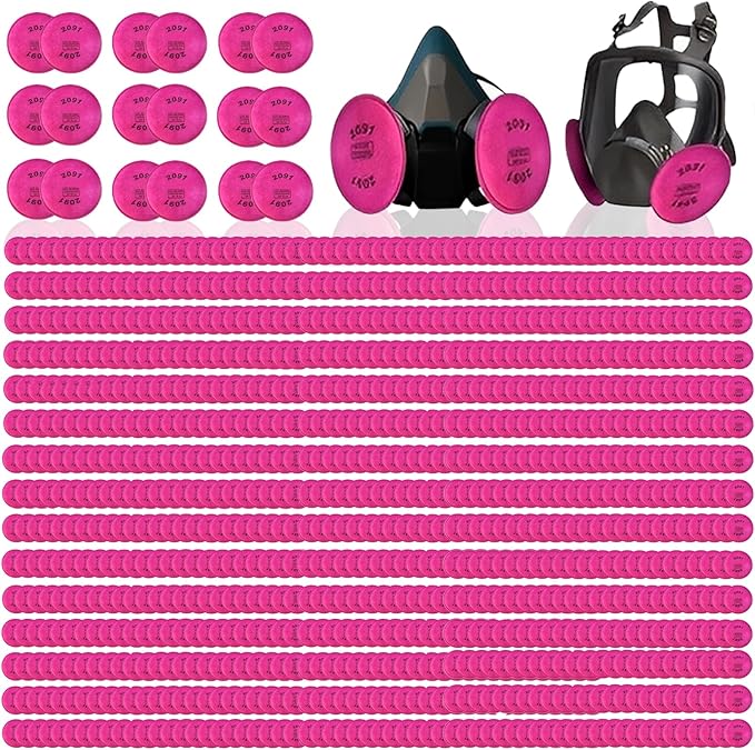 1200PCS (600Pack) 2091 Particulate Filter,2091 Filters Cotton for 6000 6200 6800 7000 FF-4 Series Respirator Use for Against Dust Torch Cutting
