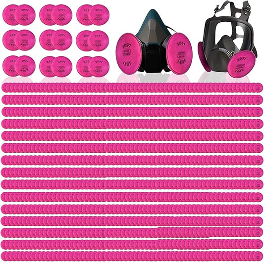 1200PCS (600Pack) 2091 Particulate Filter,2091 Filters Cotton for 6000 6200 6800 7000 FF-4 Series Respirator Use for Against Dust Torch Cutting