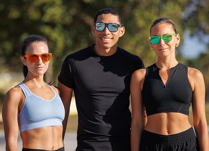 Swank Sport Sunglasses - Tangle Free - Ideal For Cycling, Golf, Hiking, Pickleball, Running and Great Lifestyle Look