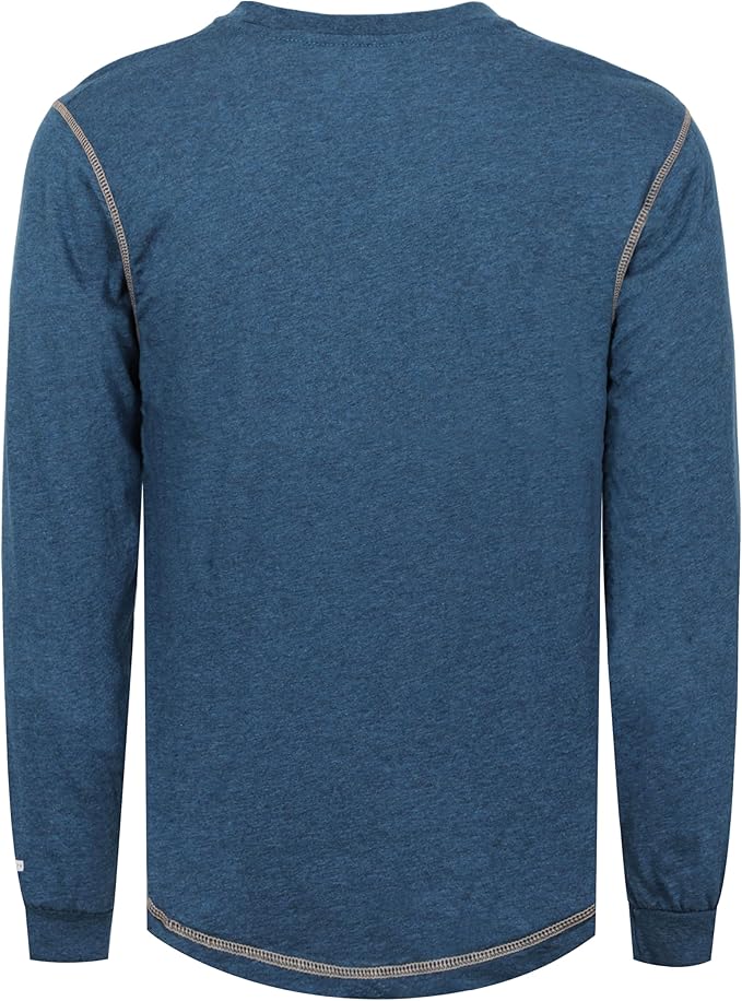 TICOMELA FR Shirts for Men 4oz Lightweight Flame Resistant Crewneck T-Shirts 100% Cotton Fire Retardant Henley Shirts