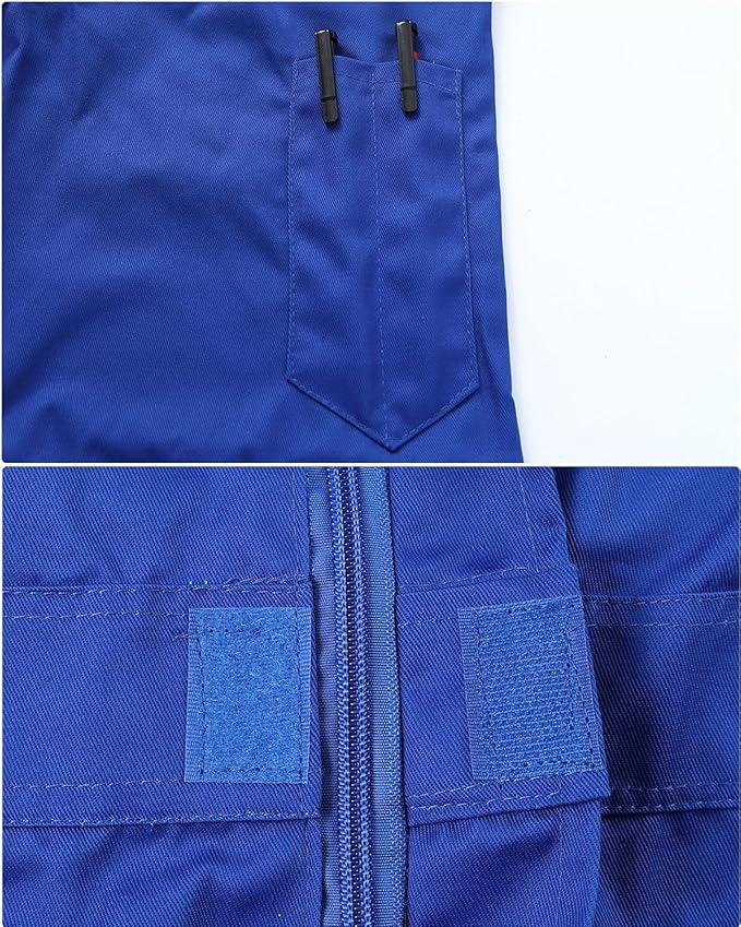 Mens Workwear Coveralls Work Mechanic Jumpsuits Long Sleeve Coverall Work Wear Multi Pockets