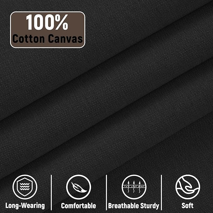 Professional Chef Apron, 100% Cotton Canvas, Perfect for Cooking, Grilling, BBQ, and Kitchen Work, Durable & Stylish