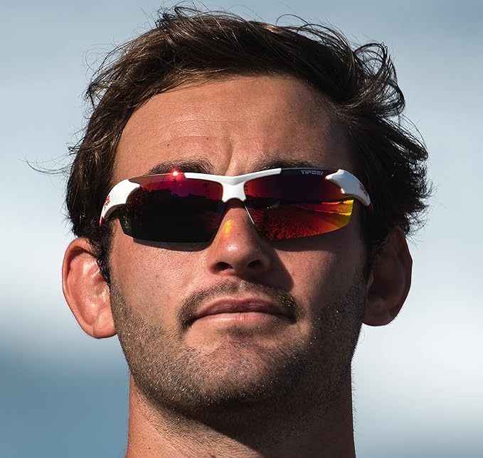 Track Sport Men & Women Sunglasses - Ideal For Baseball, Golf, Pickleball, Running and Tennis - Unisex Glasses